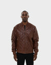 FRANKY MEN'S LEATHER BOMBER JACKET